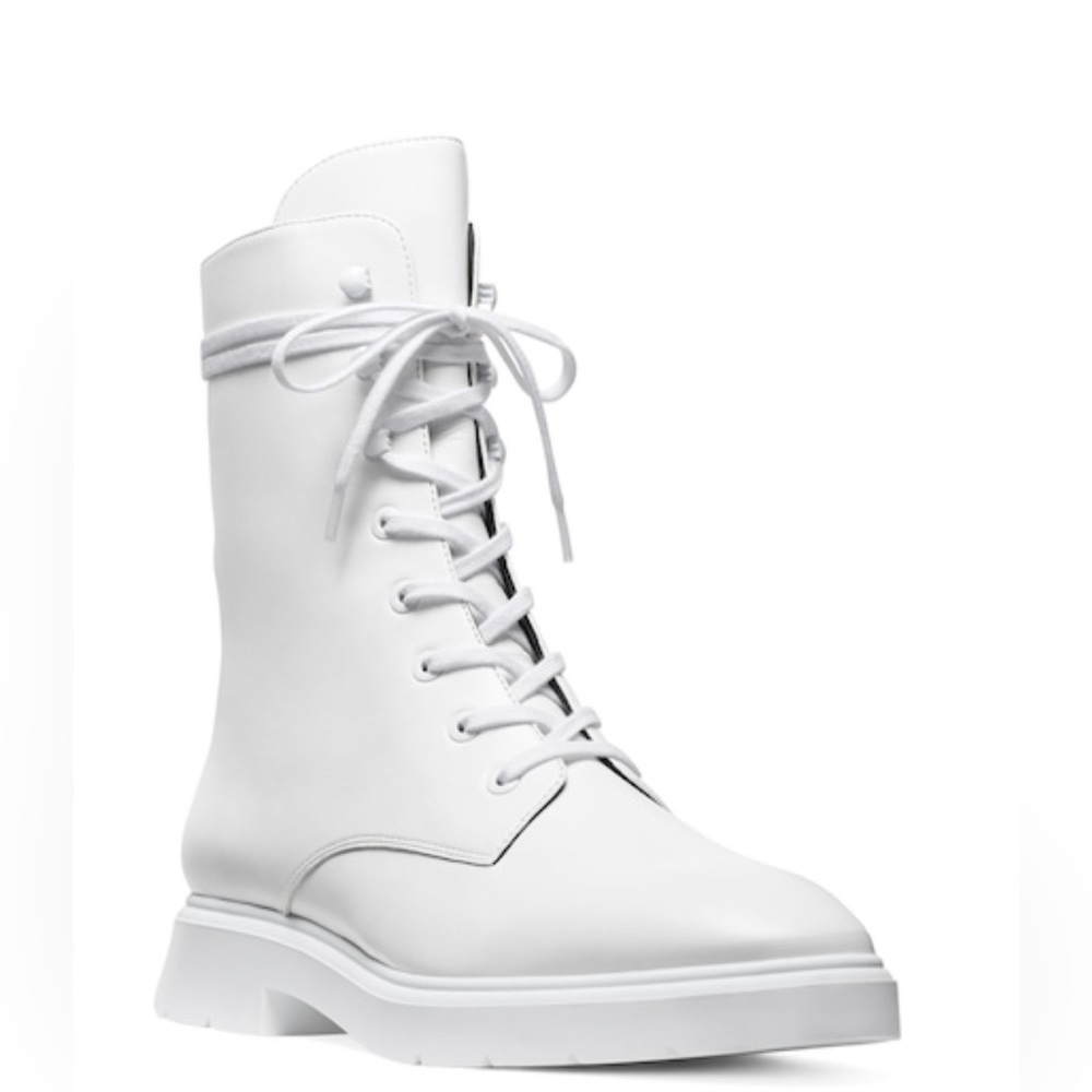 Brand New Unworn Stuart Weizmann Leather Boots Unisex. Perfect and never worn!